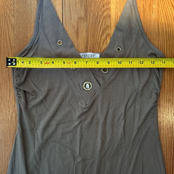 NWT Vertigo Paris dress with asymmetrical hem and jewel detail at neck - Picture 13 of 15